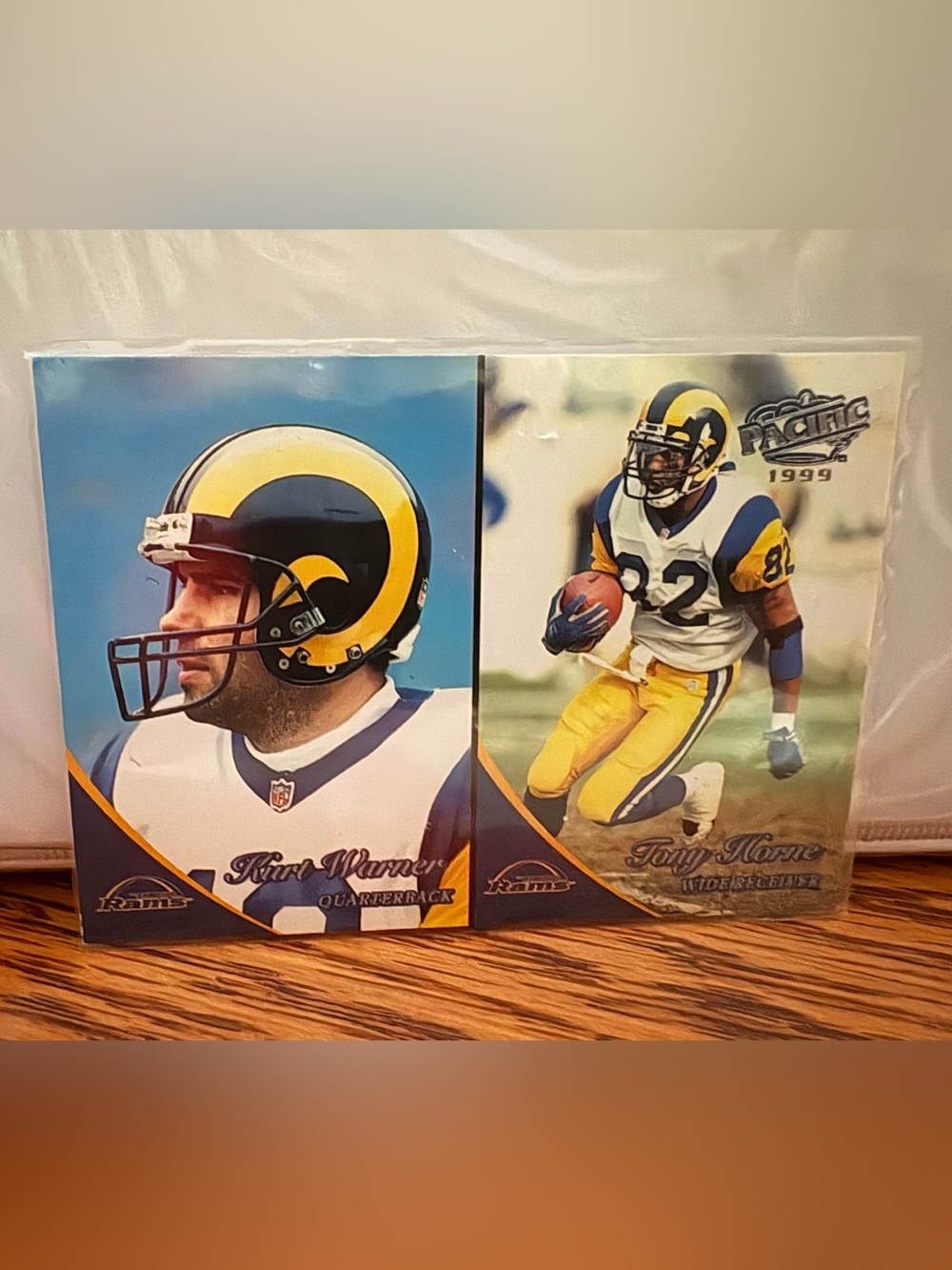 Los Angeles Rams Kurt Warner & Tony Horne Football Card